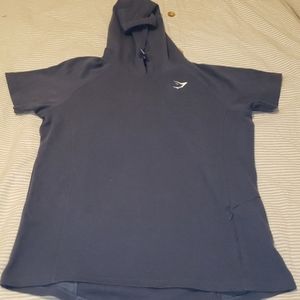 Gymshark short sleeve shirt with hood